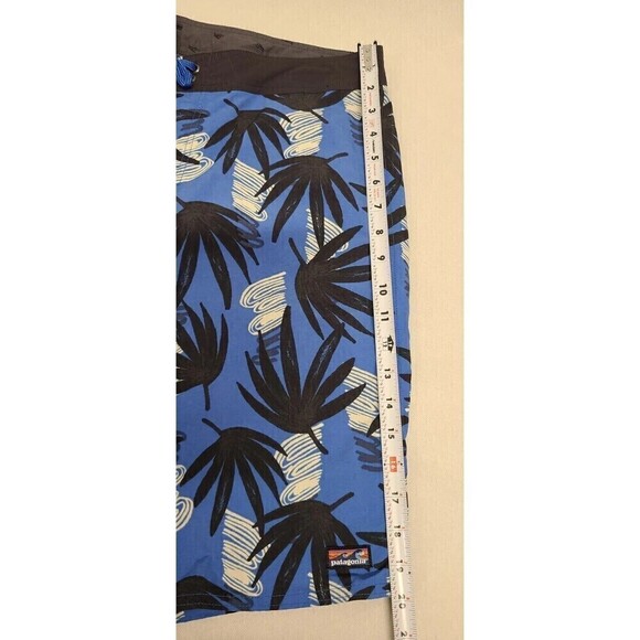 Patagonia WaveFarer Board Shorts Swim Trunks Unlined Drawstring Blue Men's Sz 32 - Picture 7 of 10